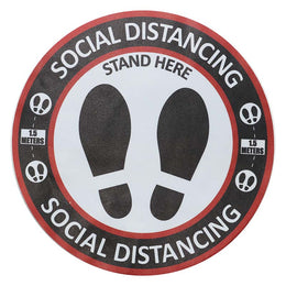 Cleanstar Round Social Distancing Floor Decal