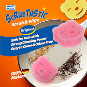 White Magic Scrubtastic Scrub & Wipe Sponge Original 2 Pack