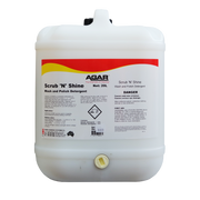 SCRUB ‘N’ SHINE is a powerful detergent for polished floors that has a useful 2 in 1 action: it both cleans the floor and replenishes the surface with hard-wearing polish.