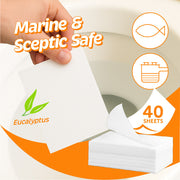 Eco Basics Toilet Cleaner Sheets - Eucalyptus (40 Sheets)