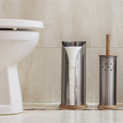 Eco Basics Toilet Set & Roll Holder - Stainless Steel