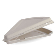 BioPak 280mm x 163mm x 40mm / 9” Natural Pizza Slice Clamshell