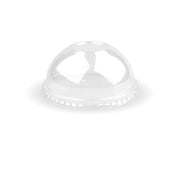 BioPak Clear PLA Dome Lid For Paper Cold Cups