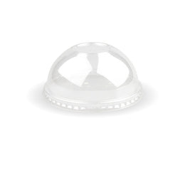 BioPak Clear PLA Dome Lid For Paper Cold Cups