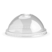 BioPak 240-960ml Clear Unbranded BioBowl Dome Lid