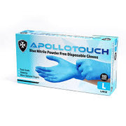 Apollo Touch Nitrile Blue P/F Gloves