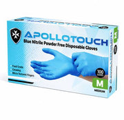 Apollo Touch Nitrile Blue P/F Gloves