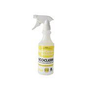 Spray bottle labeled 'EcoClean' on a white background