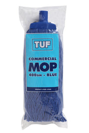 Edco Tuf Commercial Mop Head 400g – heavy-duty cleaning mop in blue, red, green, and yellow