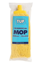 Edco Tuf Commercial Mop Head 400g – heavy-duty cleaning mop in blue, red, green, and yellow