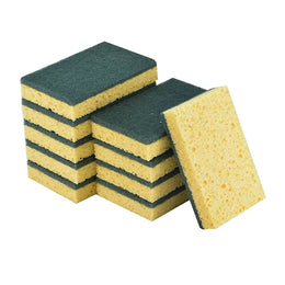 Heavy Duty Cellulose Scourers 5 Pack – Eco-Friendly Scrub Sponges for Kitchen & Cleaning