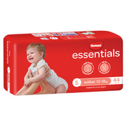 Huggies Walker Nappies – Essentials Unisex, 13-18kg, 176 Pack, Leak Lock protection, ultra-absorbent, soft fit