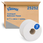 KLEENEX Centrepull 2-Ply Toilet Paper (25252) - 12 Rolls Per Case - FSC Certified
