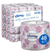 KLEENEX 2-Ply Toilet Paper (4735) - 48 Rolls Per Case - FSC Certified