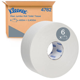 KLEENEX Maxi Jumbo 2-Ply Toilet Paper (4782) - 6 Rolls Per Case - FSC Certified