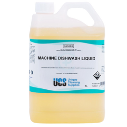 Machine Dishwashing Liquid 5L – commercial-grade cleaner for dishwashers, removes grease and food residue.