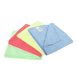 Colour-coded microfibre cloths – 10-pack for professional cleaning