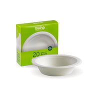 BioPak 500ml White BioBowl - 20pk