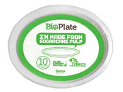 BioPak 31cm /12.5” White Oval BioPlates - 10pk