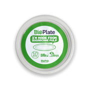 BioPak 18cm / 7” White BioPlates - 10pk