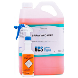 Spray & Wipe Cleaner 5L – all-purpose degreaser & disinfectant with a fresh lemon fragrance for commercial & home use.