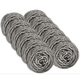 Stainless Steel Scourer 12 Pack – Heavy-Duty Scrubbing Pads