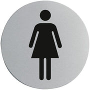 Stainless Steel Door Sign - Ladies