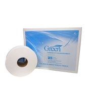 UCS Jumbo Toilet Paper 2 Ply - 300M Roll - 8 Pack - Eco-Friendly Bulk Tissue